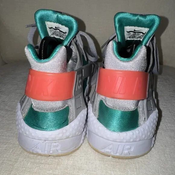 Nike Air Huarache Run Men Size 11.5 South Beach 318429-053 Teal Pink White Gray - Picture 8 of 11